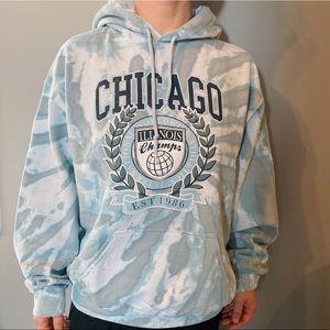 Chicago tie dyed sweatshirt small